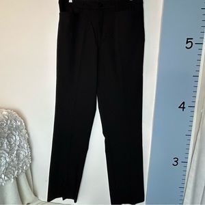 Christopher & Banks Relax Fit High Rise Black Trouser Pants 4‎ Average NWT